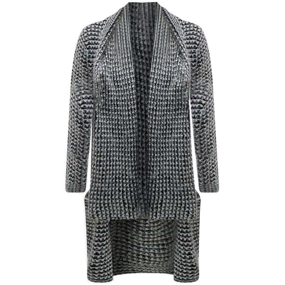 Black & White Fuzzy Cardigan - Picture 1 of 4